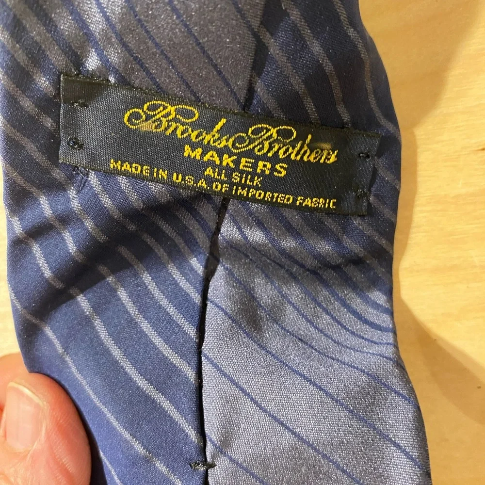 Brooks Brothers Classic Navy Diagonal Tie (OP)